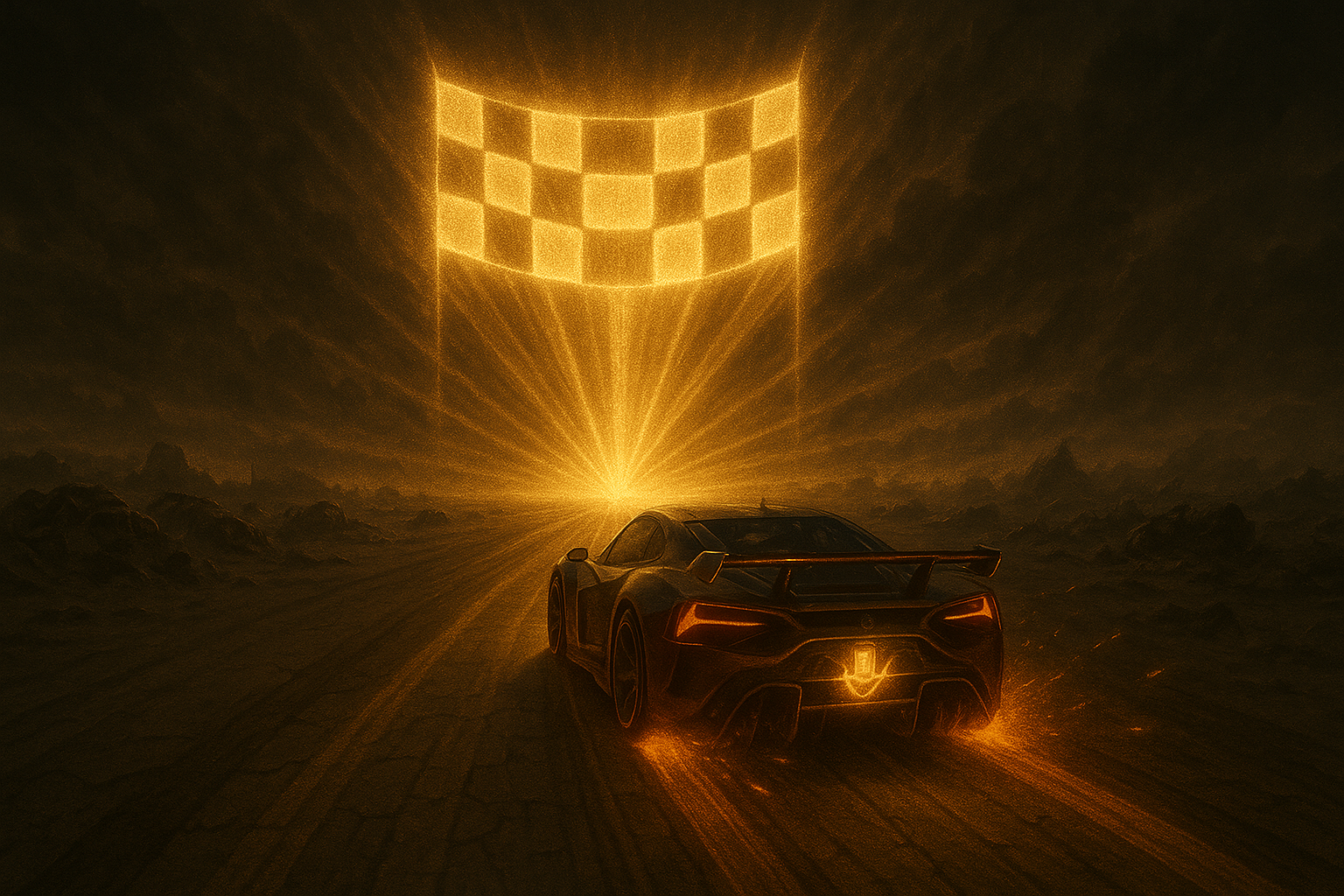 Remnant Racecar Headed to the Glwoing Gate